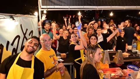 חגיגת אוכל בדוכן של השף ישראל אהרוני בפסטיבל אשתקד.JPG